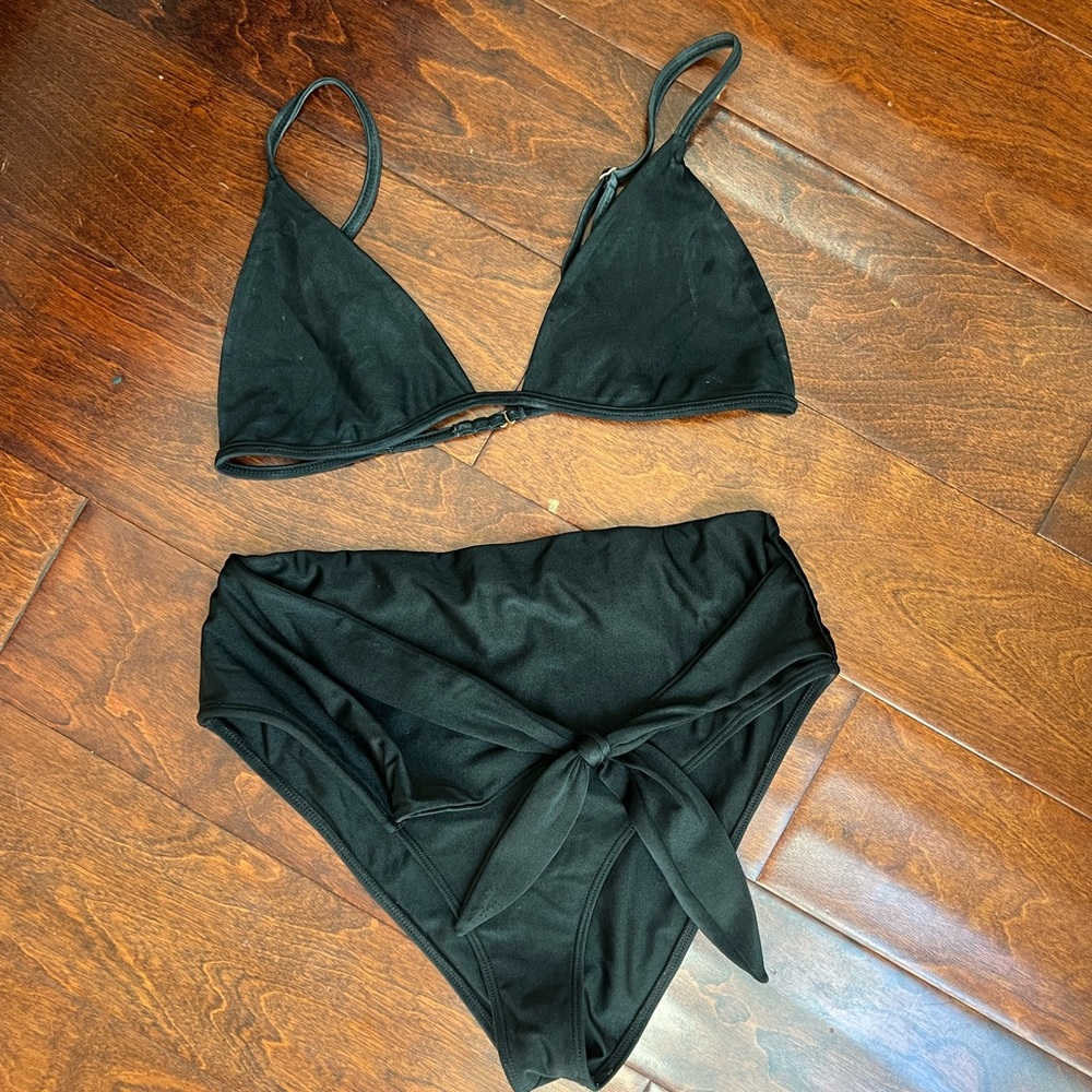 House of Harlow Black Bikini Set